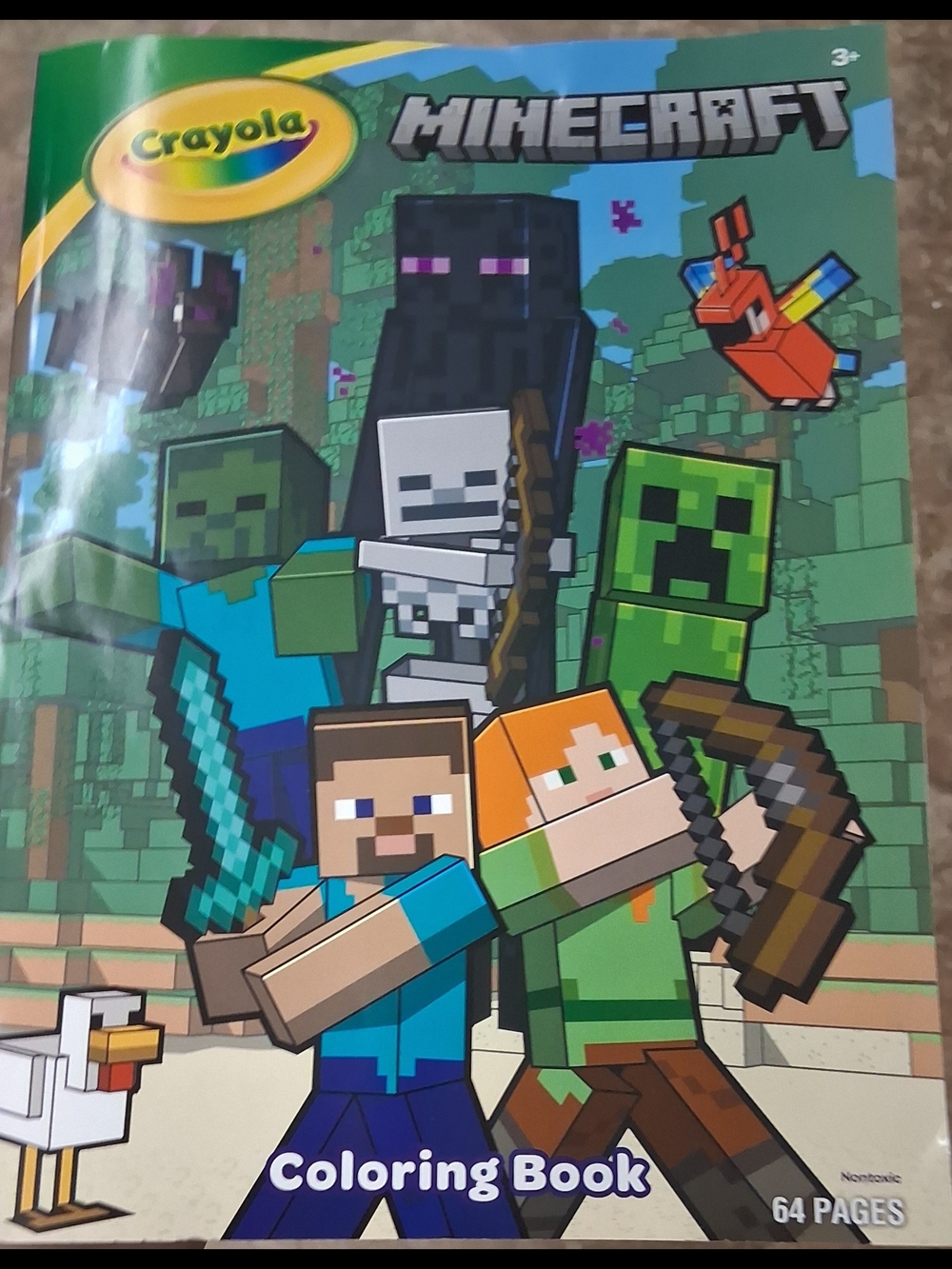 New Crayola Minecraft Coloring And Activity Book